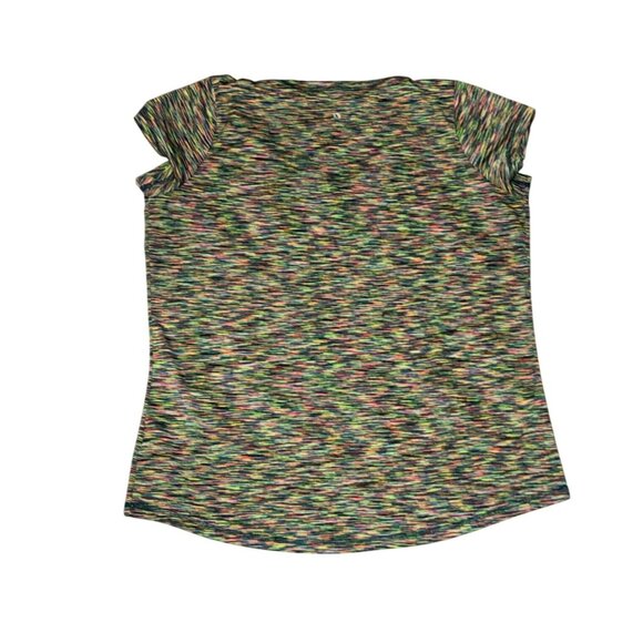 Xersion Womens XL Multicolor Short Sleeve V-Neck T-Shirt - Picture 3 of 4